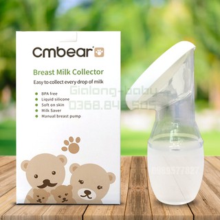 Cốc hứng sữa Cmbear, phễu hứng sữa silicon an toàn tiện lợi, sữa tự động chảy vào bình khi mẹ cho con bú