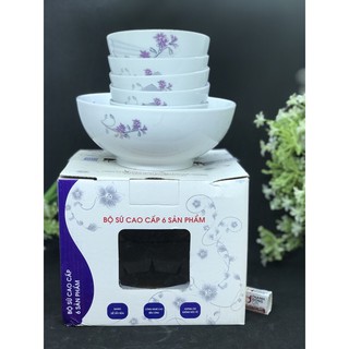 (album thanh lý) Bộ 6 sản phẩm sứ Chu Đậu (Hải Dương) cao cấp (sale mạnh 95k còn 65k)