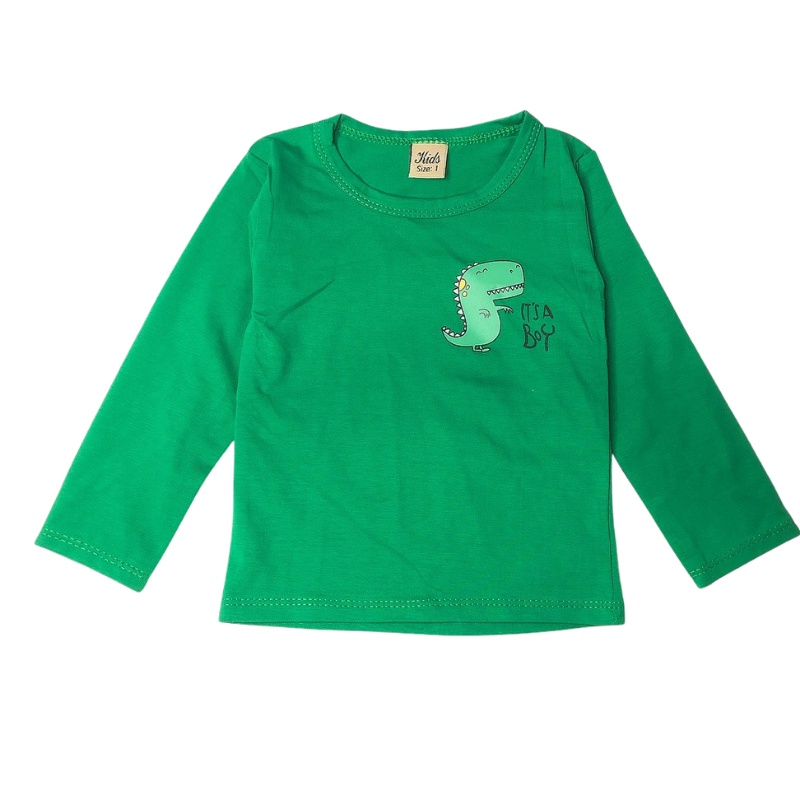 Áo phông cho bé gái bé trai áo thun trẻ em dài tay chất cotton thoáng mát cho trẻ từ 1-5 tuổi