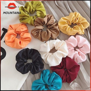 Dây Buộc Tóc Vải Satin Màu Sắc Ngọt Ngào