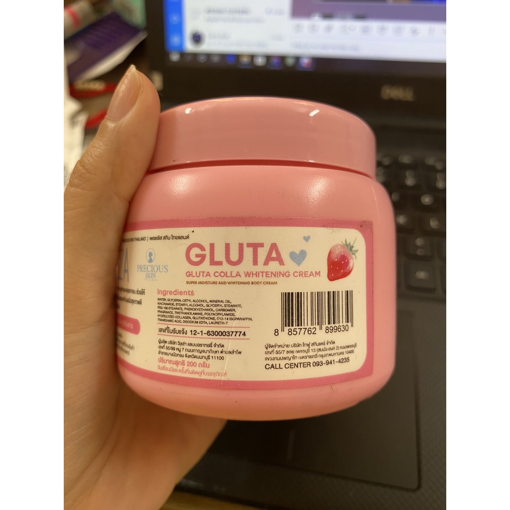 Kem dưỡng trắng da ELZA Gluta Colla Whitening Cream Thái Lan