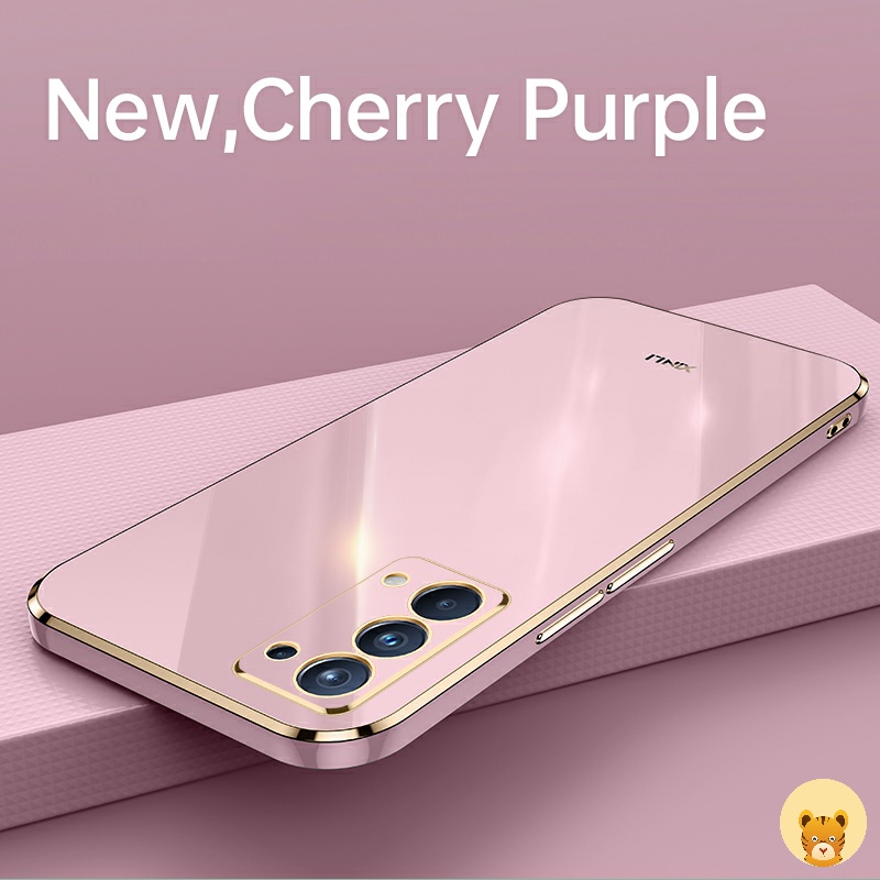 Ốp Điện Thoại Mềm Mạ Viền Sang Trọng Cho Oppo Reno 5 Case Reno 5 Pro 4G 5G