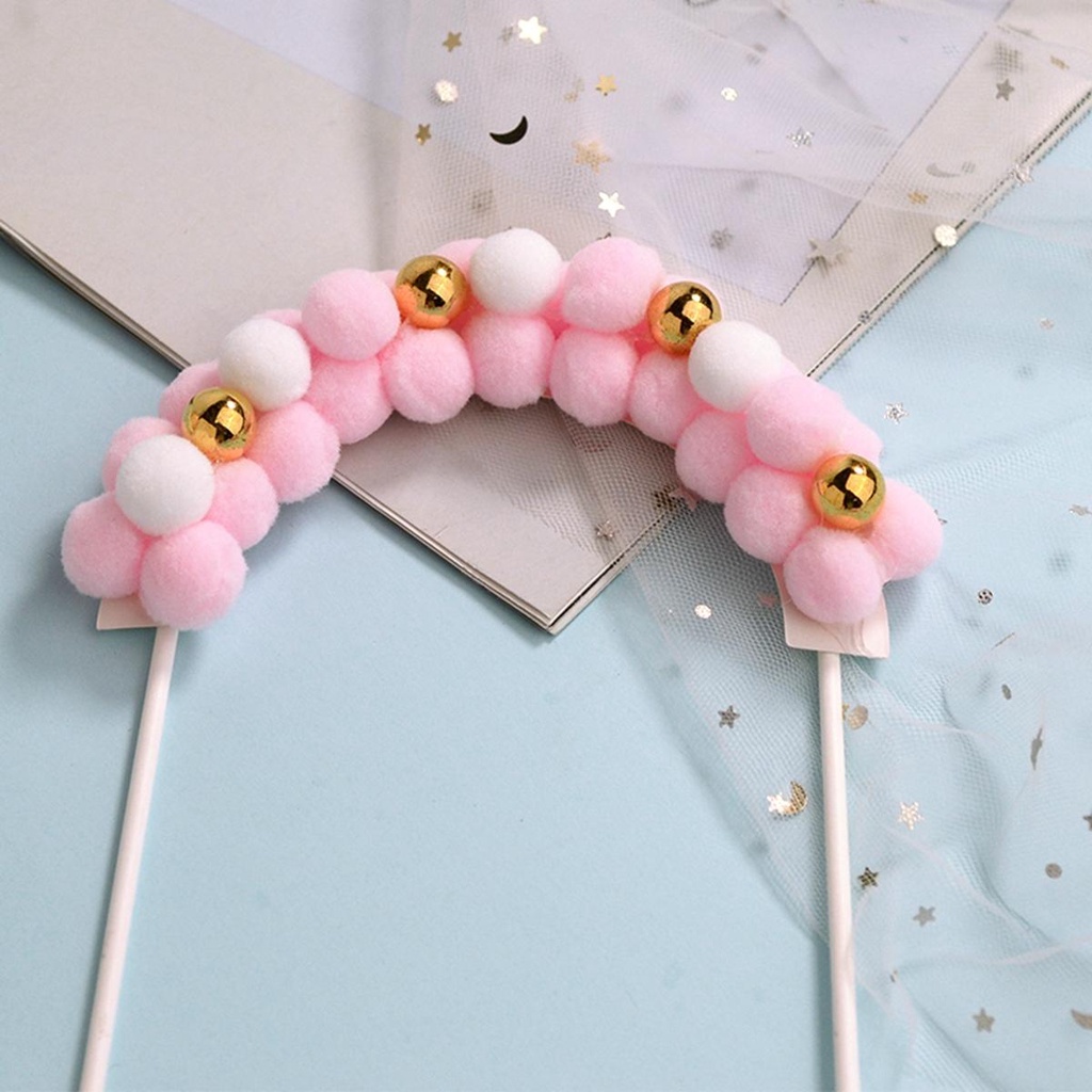 NICKOLAS Que Cắm Trang Trí Bánh Kem Hình Chữ Happy Birthday Đám Mây Mềm Mại DIY