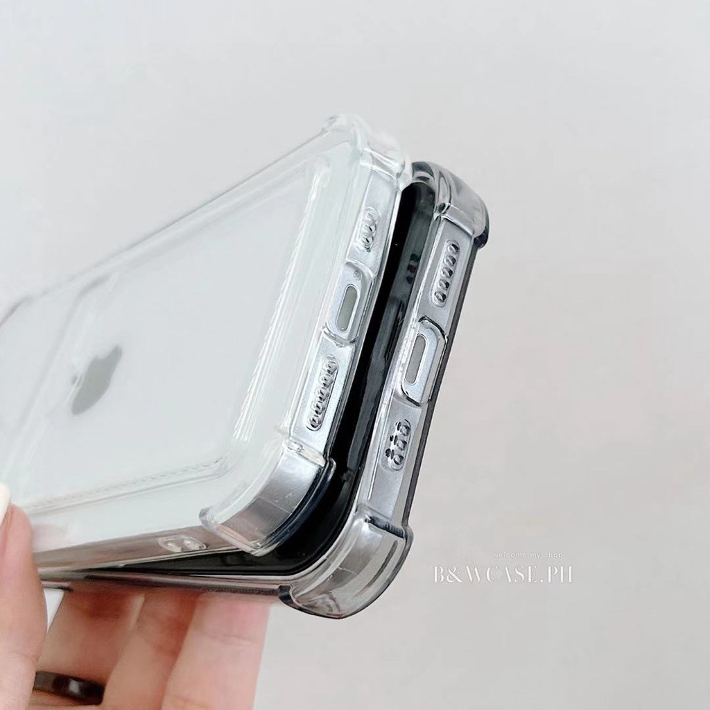 Ốp Điện Thoại Dẻo Trong Suốt Chống Sốc Có Ngăn Đựng Thẻ Cho Iphone 11 12 Pro Max Ix Xs Max Xr I7 8 Plus | BigBuy360 - bigbuy360.vn