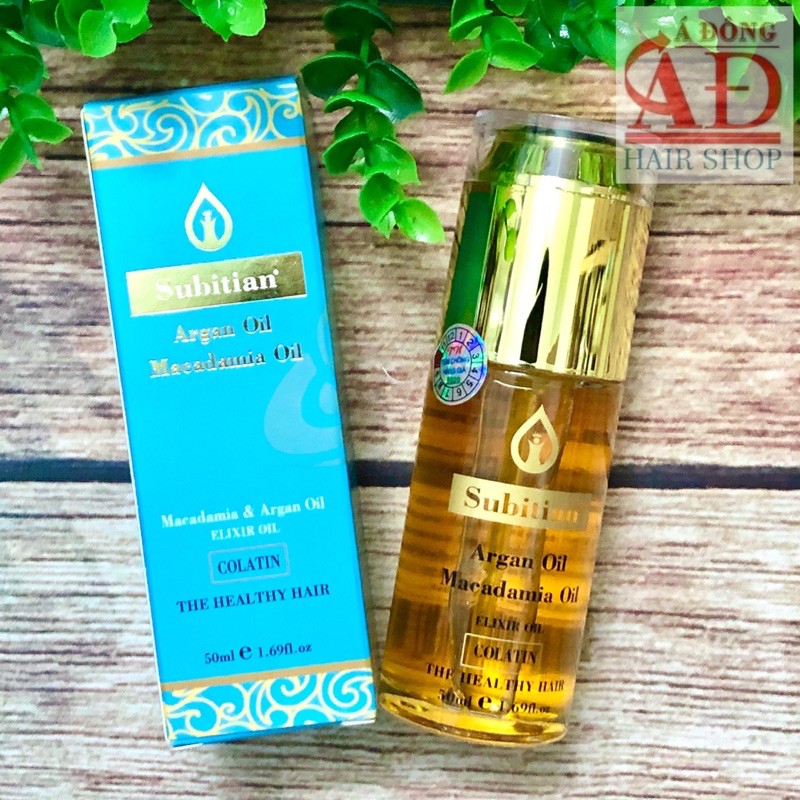 (HOT) Tinh dầu Subitian Argan Oil Macadamia 50ml Italy [ Chính hãng ]