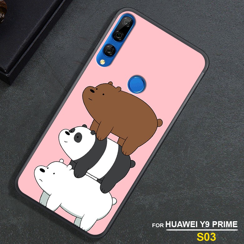 ỐP LƯNG HUAWEI Y9 2019 - HUAWEI Y9 PRIME - VIVO Y91 - VIVO Y95 IN HÌNH GẤU CUTE - SIÊU BỀN -GIÁ RẺ