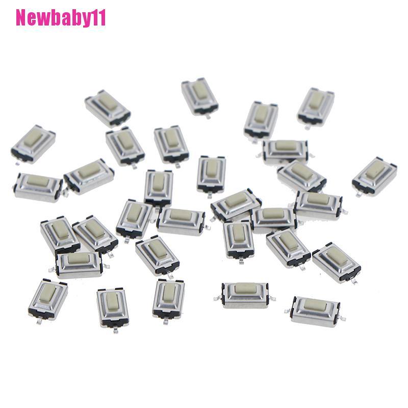 Set 30 Công Tắc Nút Nhấn 2 Chốt 3 * 6 * 2.5mm