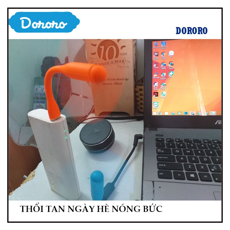 [THỔI BAY NÓNG GẮT] Quạt mini USB, quạt usb mini, quạt usb hà nội, quạt usb mini 2 cánh, quạt usb cầm tay- DORORO