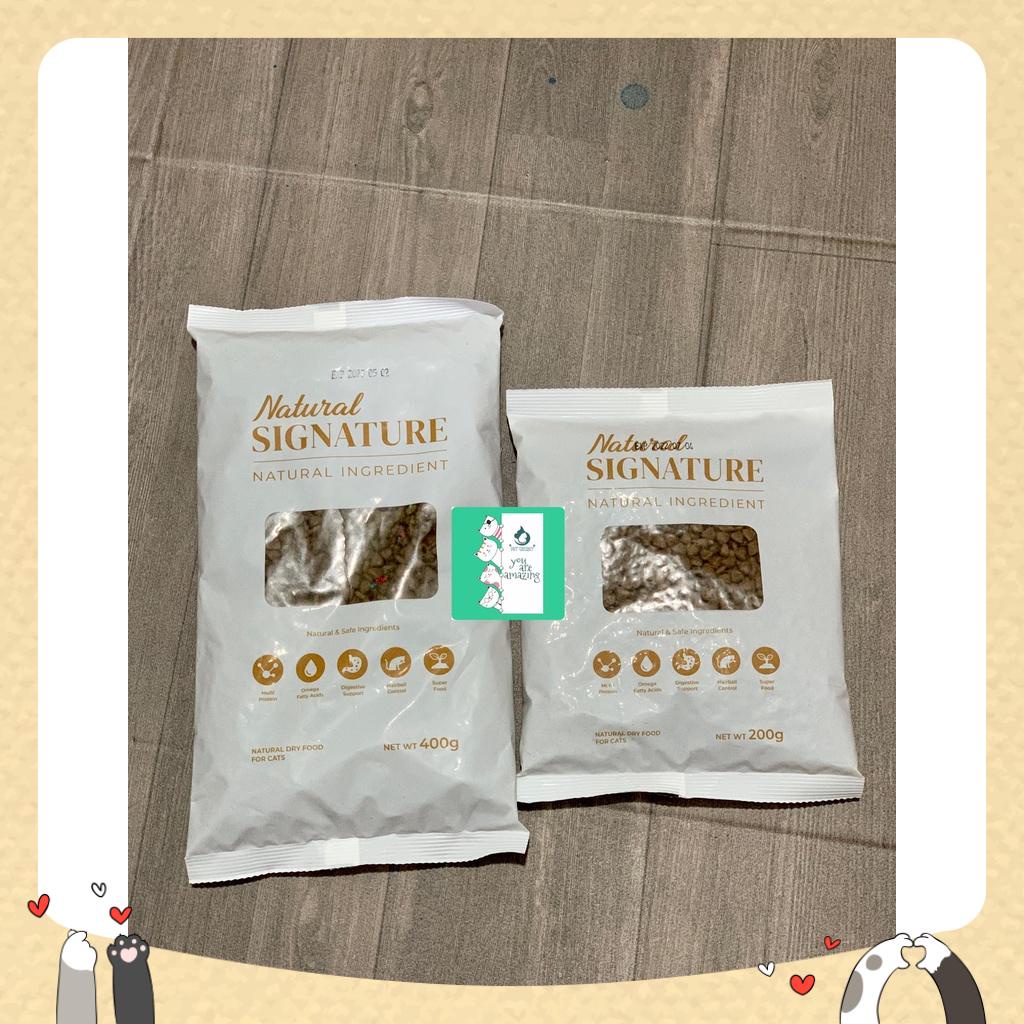 Natural Signature thức ăn hạt hữu cơ cho mèo 200-400gr