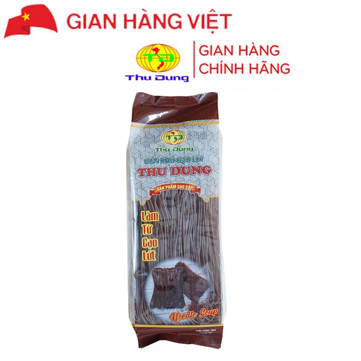 Bún gạo lứt Thu Dung/ Bún khô gạo lứt cao cấp gói 250g