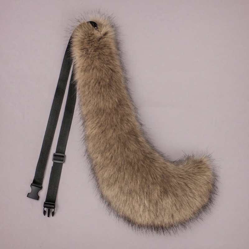 Băng Đô Tai Sói Giả Lông Thú Có Đuôi Dài Hóa Trang Halloween