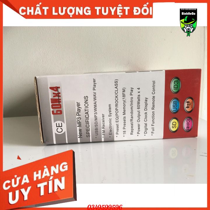 Đầu nghe nhạc MP3 Bluetooht kiêm Đài FM cho ô tô DC12V,24V, JSD-520, lắp đăt cho các loại xe ô tô.