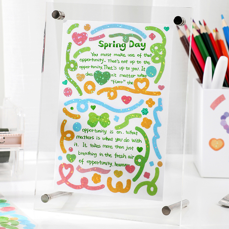 Flowertree Sticker Miếng Dán Trang Trí Sổ Lưu Niệm