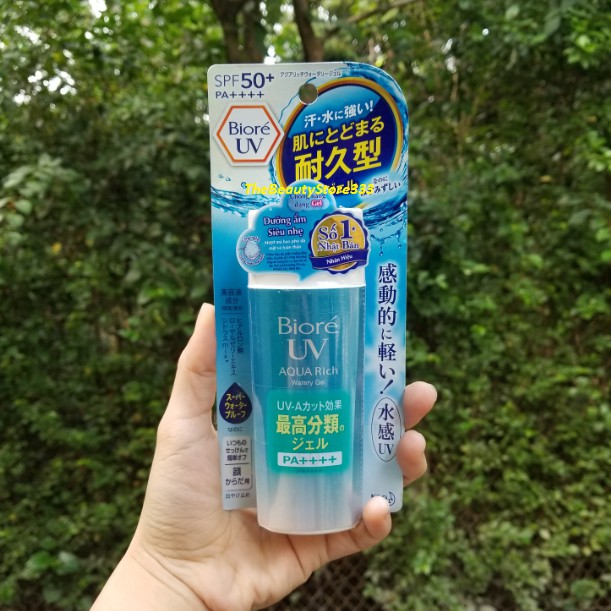 [MẪU MỚI] Gel chống nắng Biore UV Aqua Rich watery esence SPF 50+ 90ml