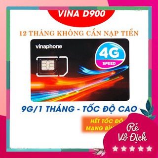 [Xả Kho] [ Sim Vina D500 D900 4G ] - 12 tháng tốc độ cao - Gọi miễn phí nội mạng