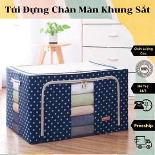 Hộp Vải Khung sắt Đựng quần áo chăn màn đồ lót nam nữ đồ chơi trẻ em chống nấm mốc và côn trùng gây hại