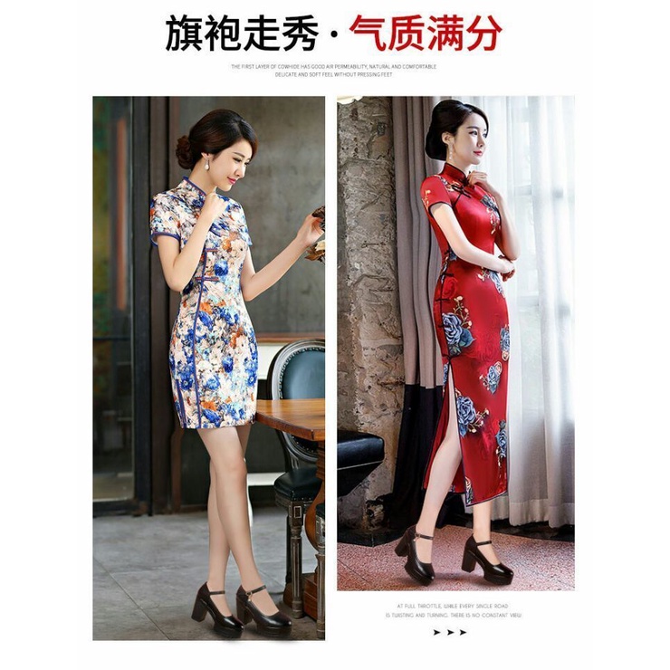 Giày Cao Gót Đế Dày Chống Thấm Nước Thời Trang Cho Phụ Nữ Trung Niên