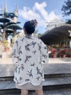 Áo Kimono Hạc Thiết Kế