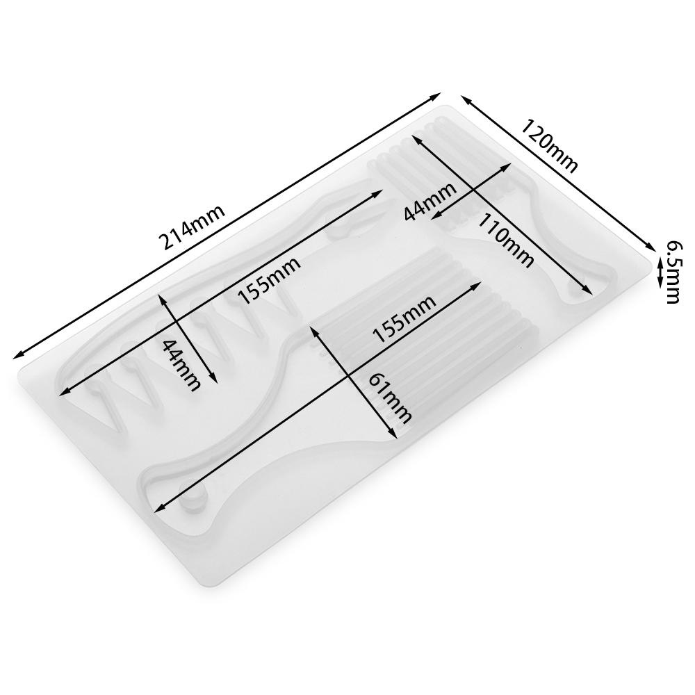 Khuôn Silicone Làm Lược Chải Tóc Châu Phi|Khuôn Nhựa Epoxy Làm Đồ Thủ Công