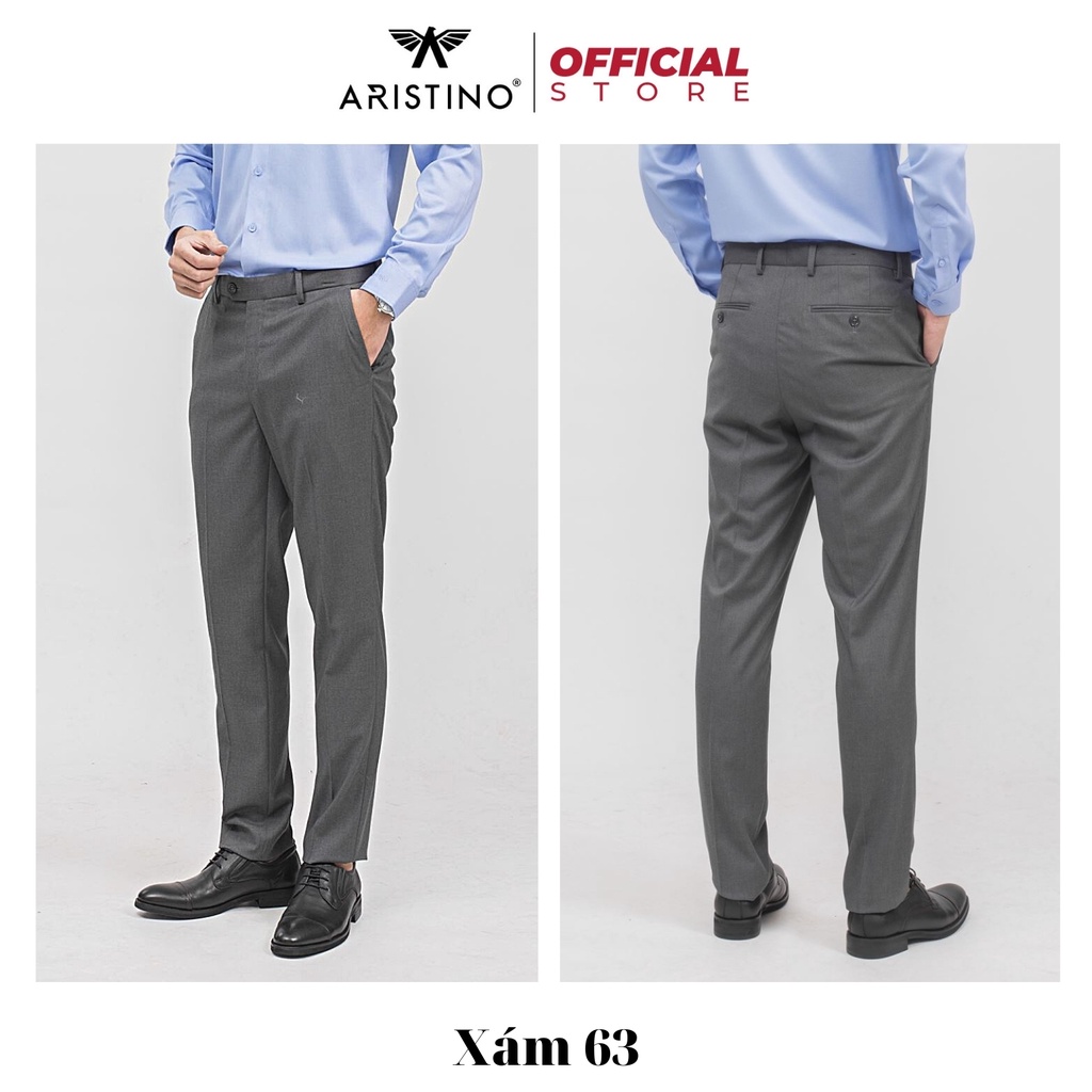 Quần Âu Vải Nam ARISTINO Dáng Slim Fit Cao Cấp Có Khuy Cài Trẻ Trung Lịch Sự Sang Trọng ATR00509