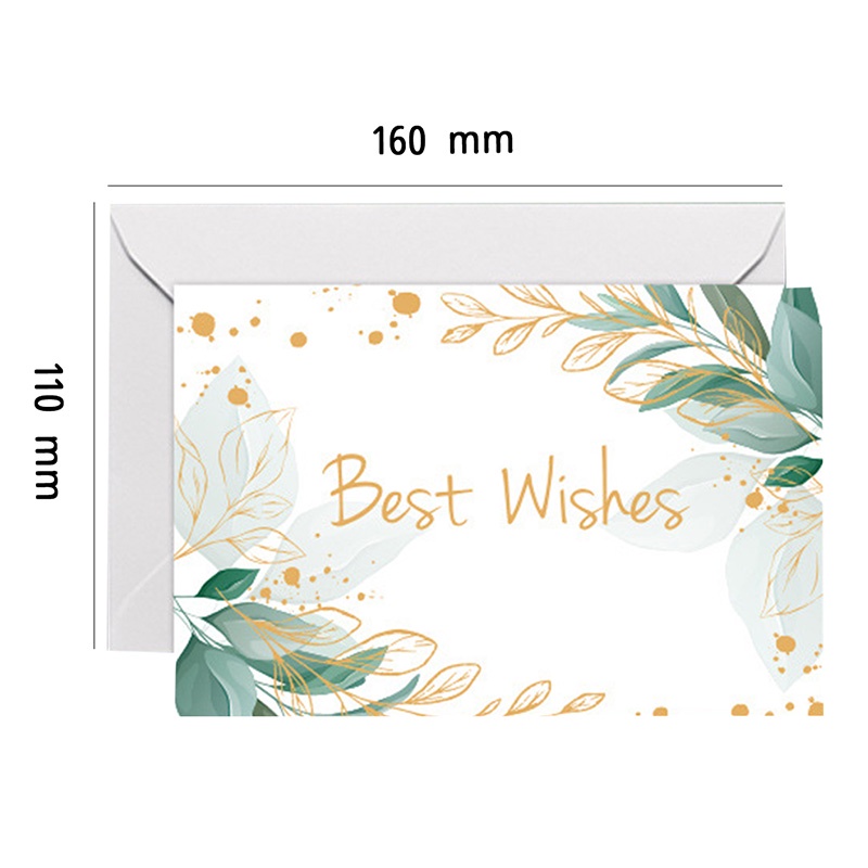Set 6 tấm thiệp chúc mừng in hình hoa sáng tạo