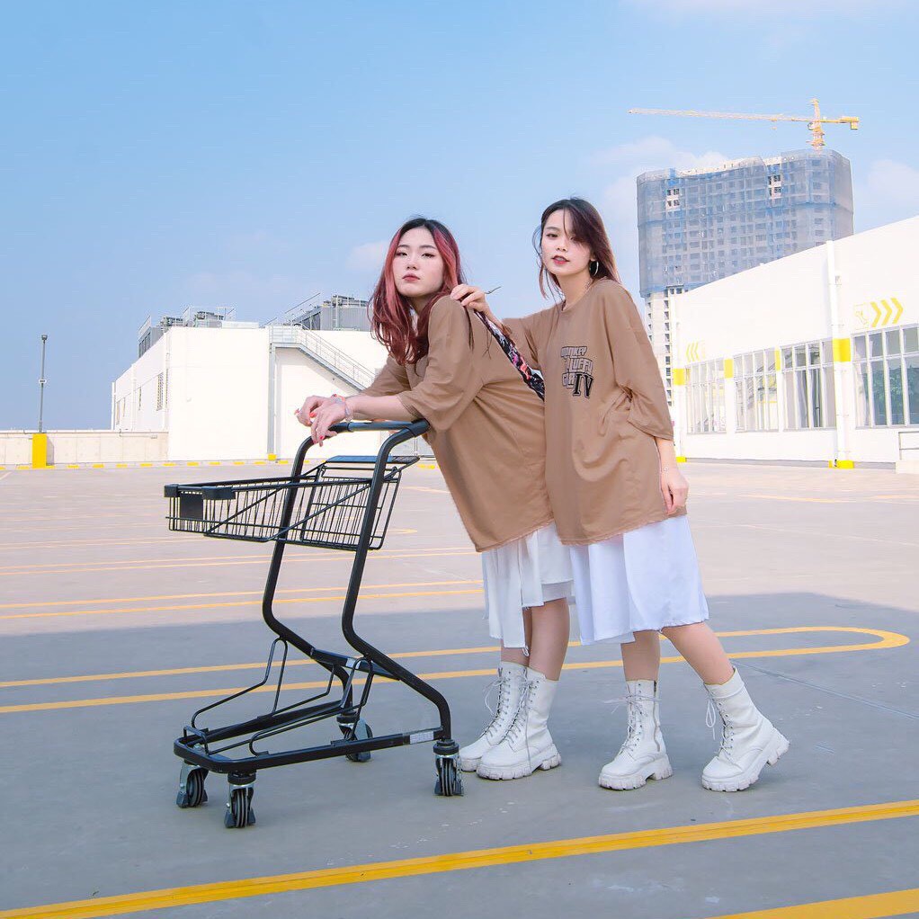 Áo Thun Monkey 5d Truyện Tranh - Áo Phông Form Rộng Đen Nâu Nam Nữ Unisex