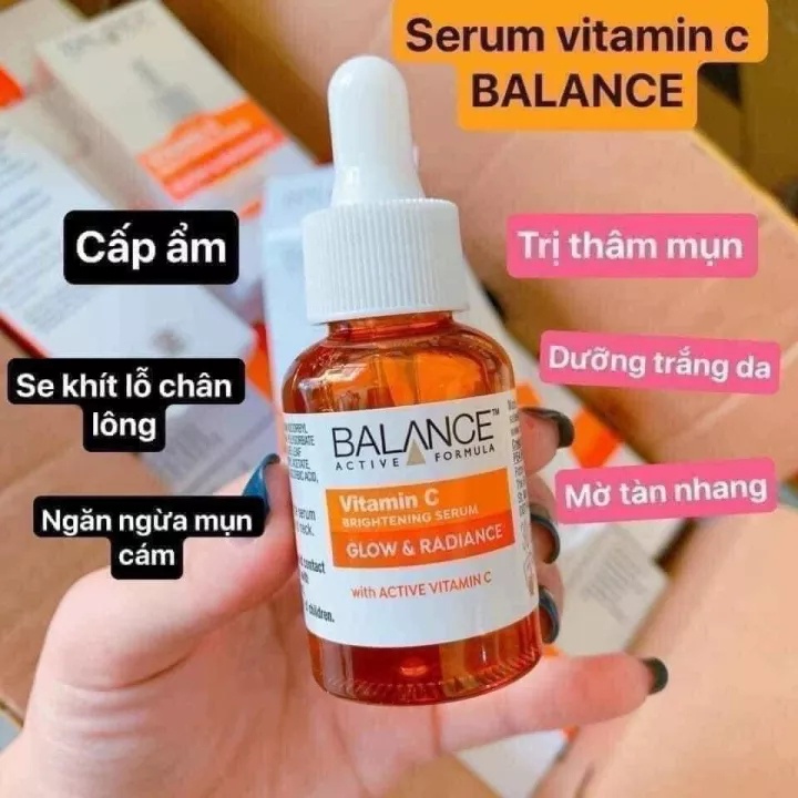 Tinh chất Serum Vitamin C Balance 30ml - Serum Sáng Da, Mờ Thâm Balance Active Formula Vitamin C Brightening