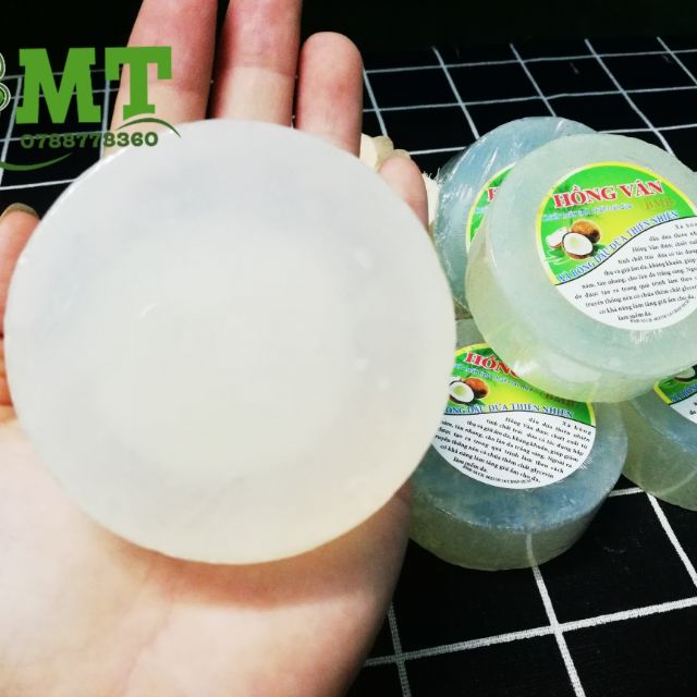 Xà bông tinh chất dừa Hồng Vân 1 cục