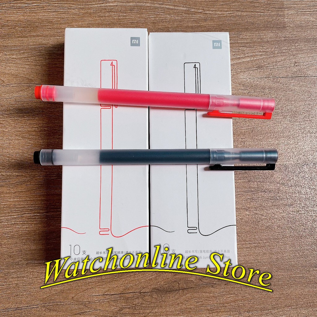 Bút bi nước Xiaomi - bút bi xiaomi - bút ký - bút gel nước mực đen, đỏ
