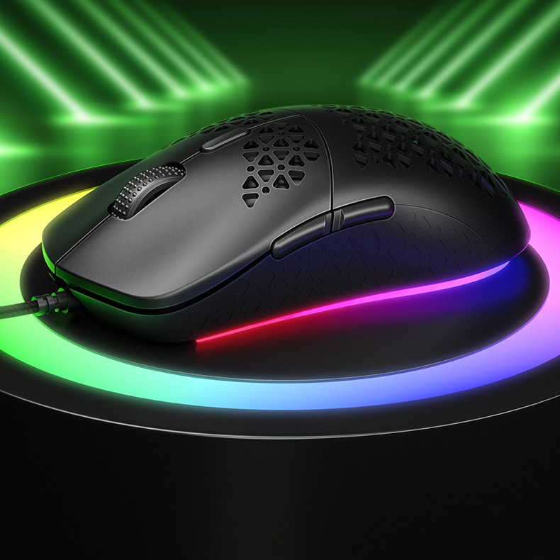 Chuột Quang Chơi Game Cw911 Có Đèn Nền RGB