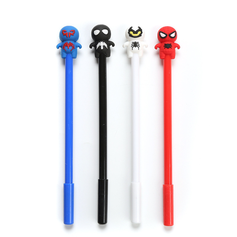 Spiderman Creative Anime Gel Pen 0.5mm Mực đen Sinh viên Văn phòng phẩm Đồ dùng văn phòng