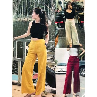 Quần ống rộng lên form siêu đẹp