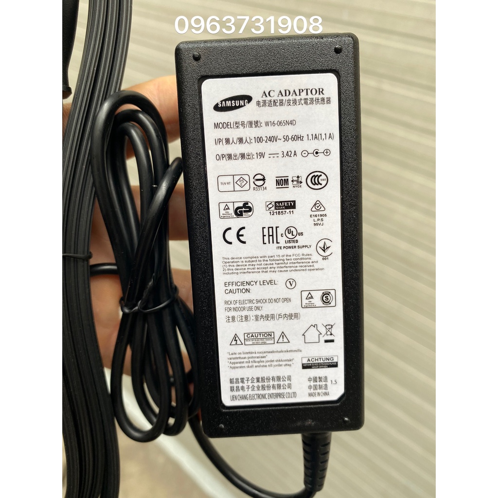 Bộ nguồn tivi samsung DC 19V chính hãng samsung cung cấp