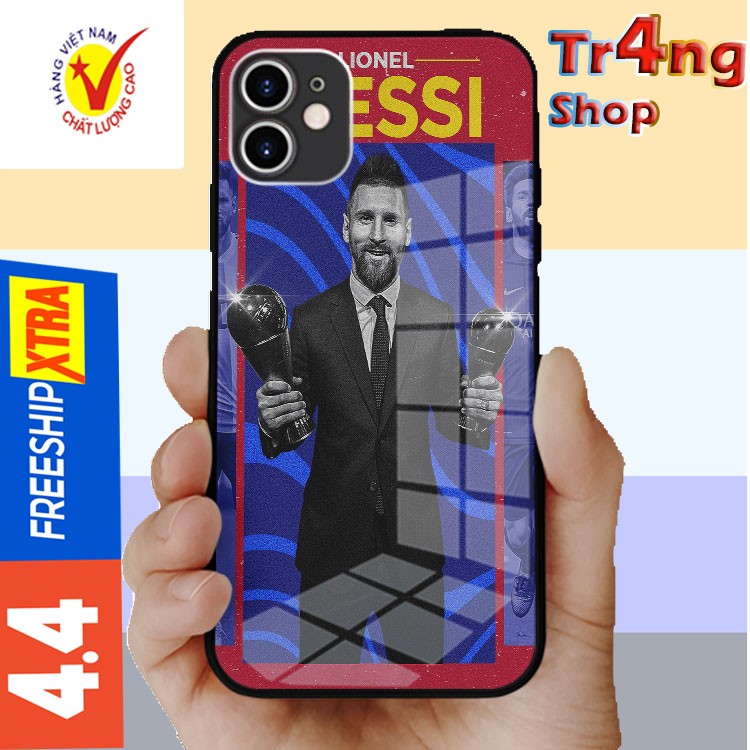 Ốp iphone M10 siêu nhân lùn Messi hot nhất kính cường lực NEW OK-FOO2001008