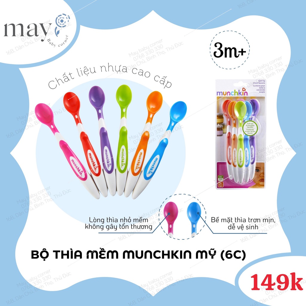 Thìa muỗng ăn dặm cho bé Munchkin