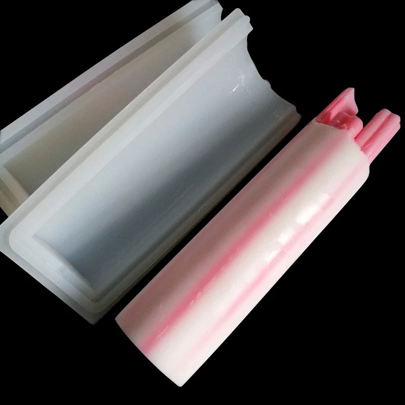 1 Bộ Acrylic kéo qua ống kính định hình xà phòng 1000Ml Khuôn xà phòng Silicone ống