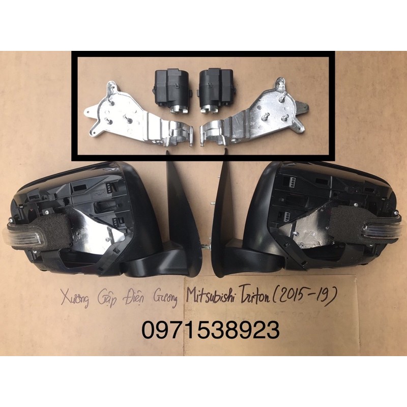 bộ khung xương và motor gập gương cho MITSUBISHI TRITON 2015-2018 tặng kèm công tắc zin & hộp khoá cửa gập gương tự động