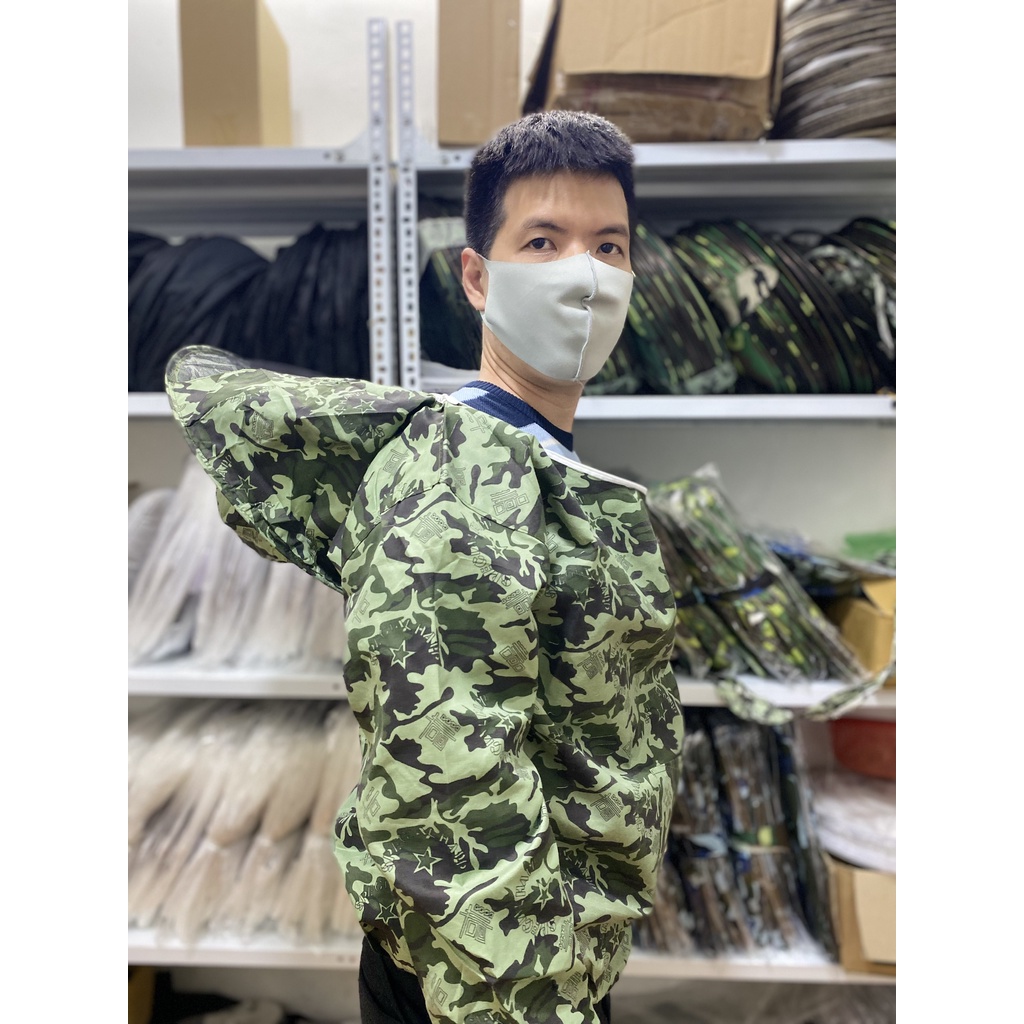 Áo Liền Mũ Nuôi Ong,Bắt Ong Tránh Bị Đốt
