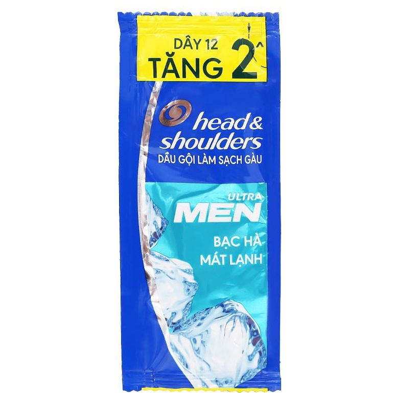 DẦU GỘI HEAD & SHOULDERS DÂY 12 GÓI TÁO XANH/ BẠC HÀ MÙA HÈ/ DA ĐẦU NGỨA/ ULTRAMEN BẠC HÀ MR