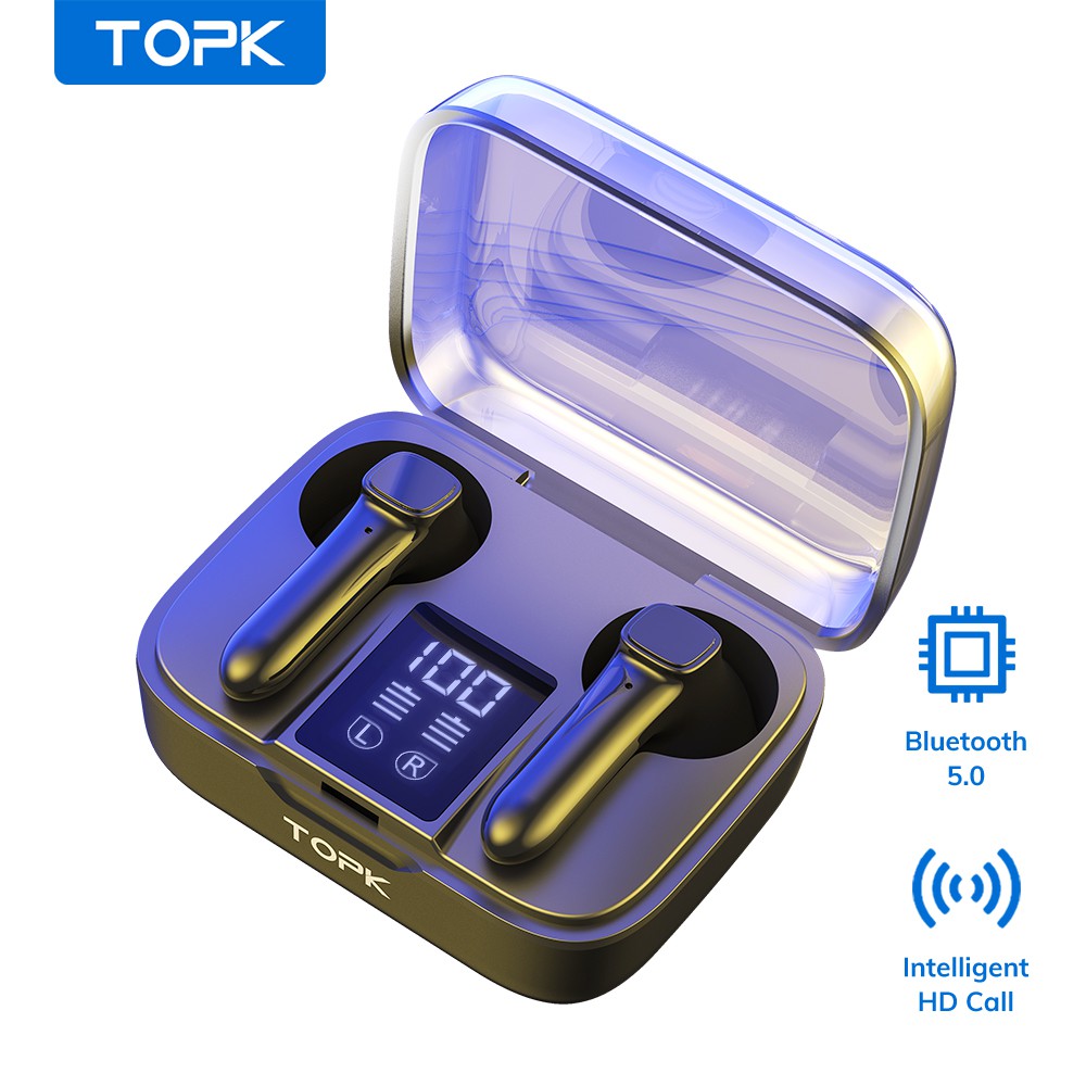 Tai Nghe Bluetooth TOPK T20 TWS Không Dây Kết Nối Chất Lượng Cao | BigBuy360 - bigbuy360.vn