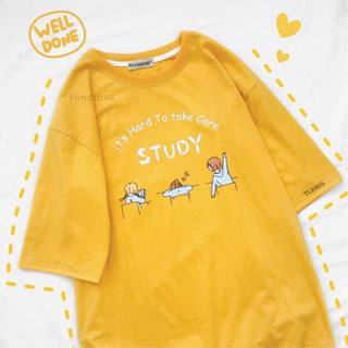 Áo thun tay lỡ Study - Fiinstore