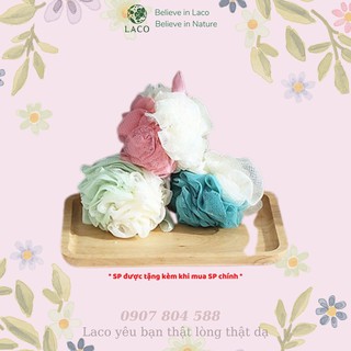 Bông tắm tạo bọt cao cấp ⚡ Quà tặng ⚡ Bông tắm tròn tạo bọt giúp da sạch hơn, tiết kiệm sữa tắm