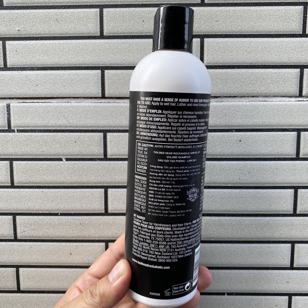 Dầu gội làm phồng và dày tóc TIGI AMPED UP VOLUME SHAMPOO 355ml