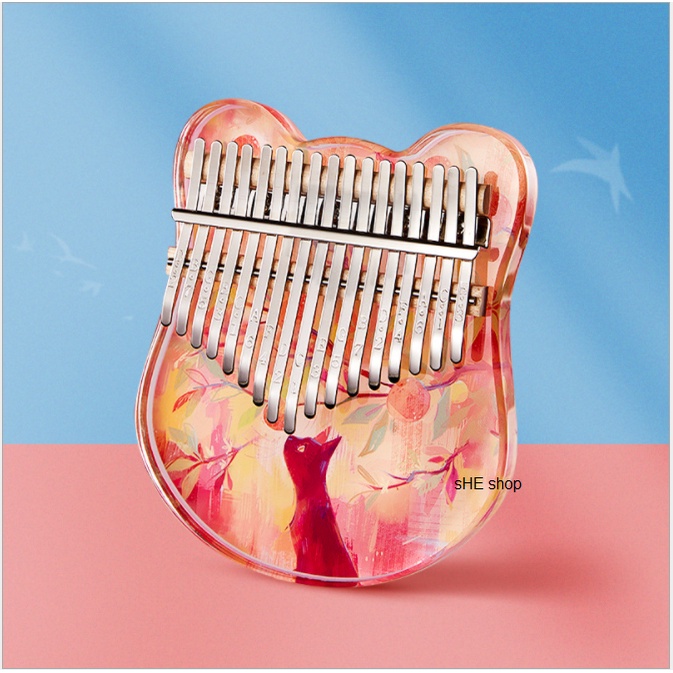 Đàn kalimba trong suốt 17 phím loại 1- Hàng chính hãng