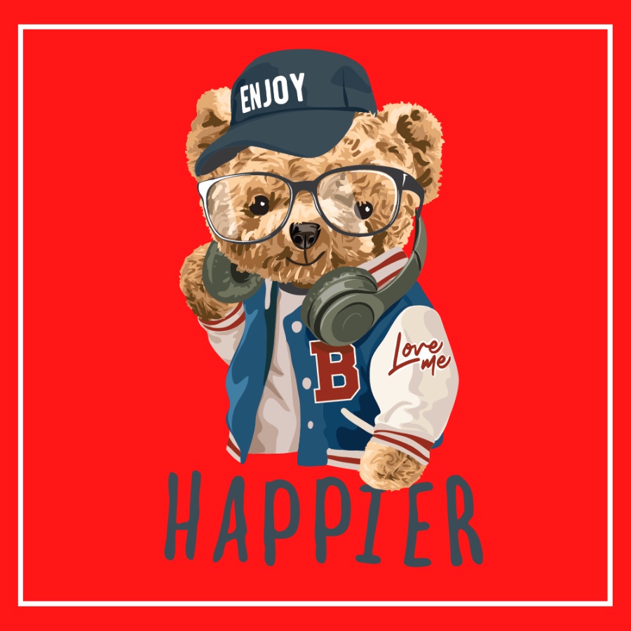 Sticker ủi áo, decal dán áo Bộ hình Gấu siêu xinh kích thước lớn cao trên 25cm ủi in áo thun hoặc hoodie