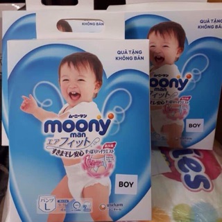 4 MIẾNG BỈM QUẦN/ DÁN MOONY NEWBORN, S, M, L,XL