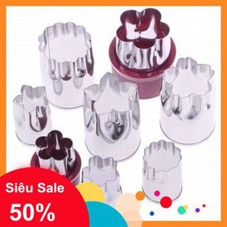 BỘ KHUÔN CẮT TỈA CỦ QUẢ TRANG TRÍ 8 MÓN[muarevodich]