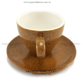 Cốc espresso 80ml Bát Tràng Kèm Đĩa