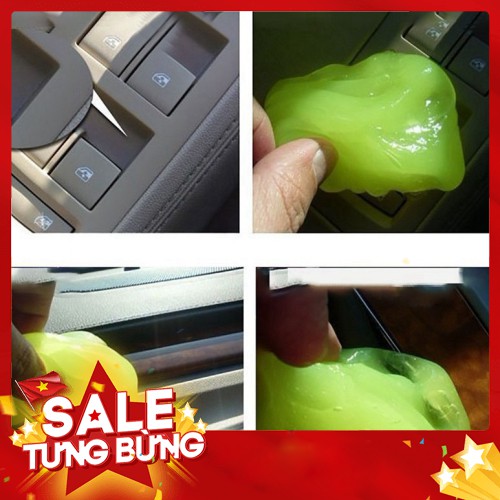 Miếng Gel dẻo làm sạch vệ sinh ô tô, bàn phím, điện thoại, bụi bẩn, laptop - Hàng nhập khẩu
