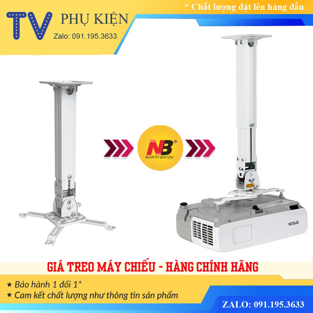 Giá treo máy chiếu đa năng Xoay 360 Độ NB-T817 - Chính Hãng NorthBayou